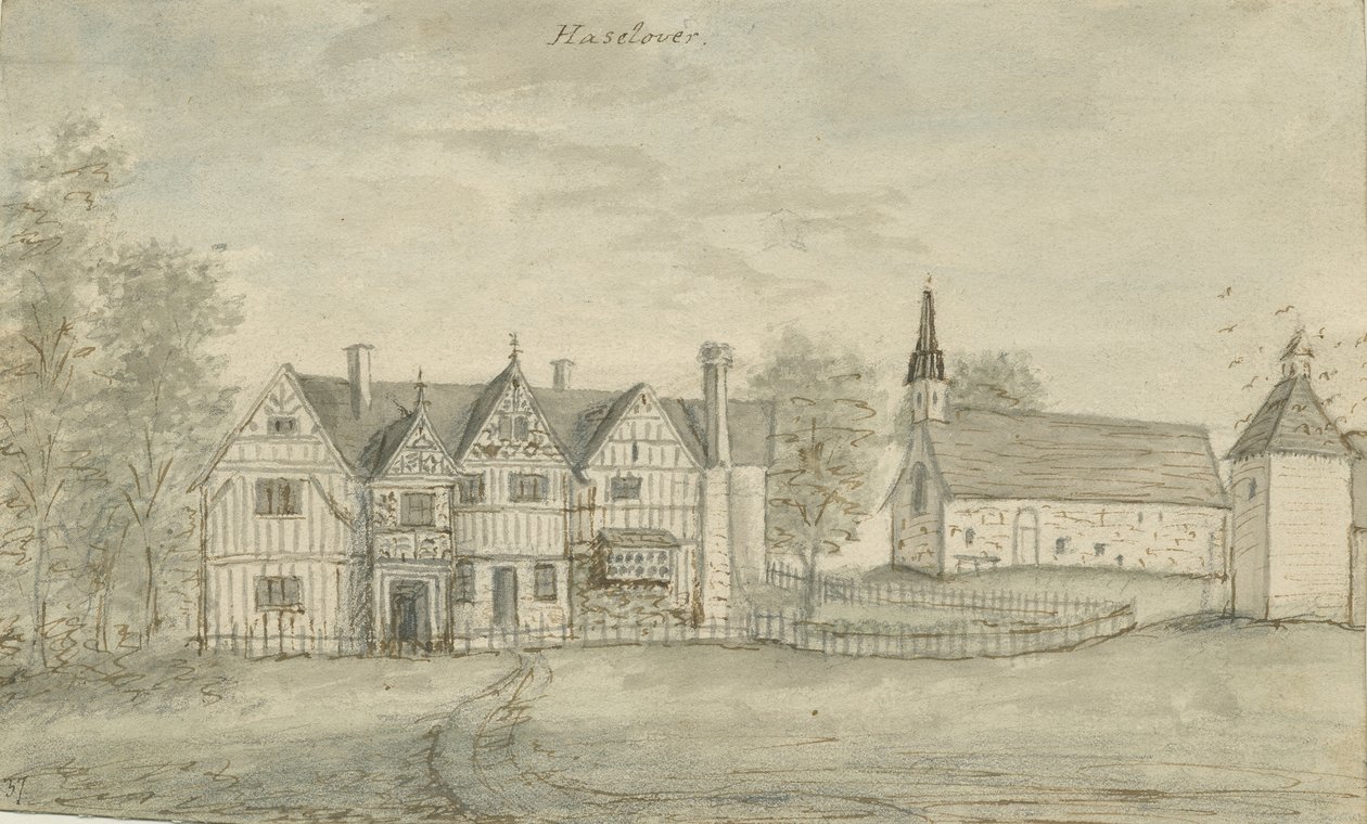 Haselour-kápolna: vízfestmény, nd [1797] alkotó: Stebbing Shaw