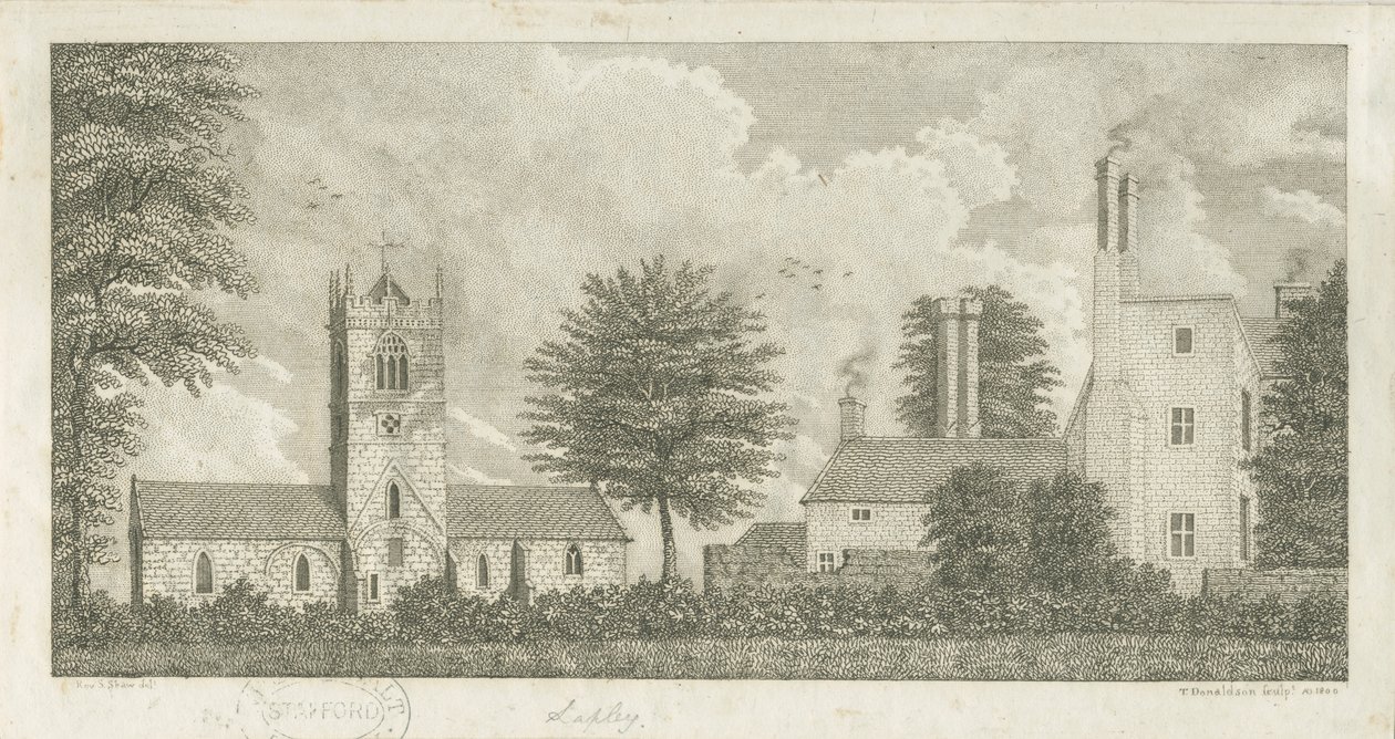 Lapley templom: metszet alkotó: Stebbing Shaw