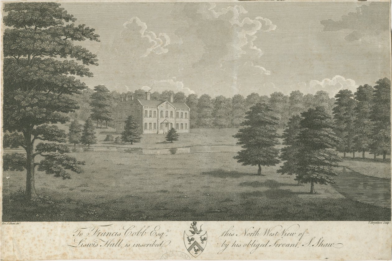 Lysways Hall: metszet, nd [1762-1802] (nyomtatás) alkotó: Stebbing Shaw