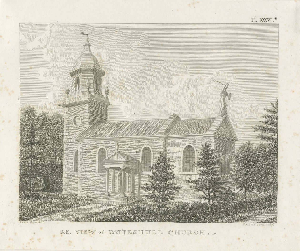Patshull templom: metszet, nd [1762-1802] alkotó: Stebbing Shaw