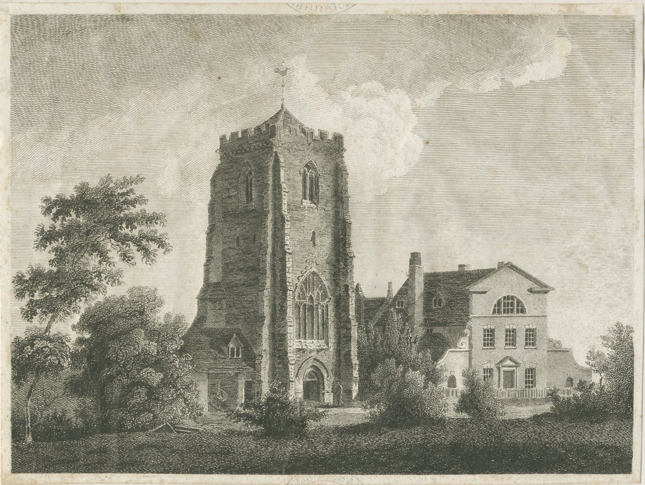Ranton Abbey [priory]: metszet, és [18. század vége] (nyomtatás) alkotó: Stebbing Shaw