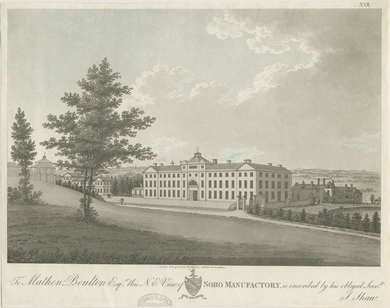 Soho Manufaktúra: színes aquatinta gravírozás, nd [c 1798] (nyomtatás) alkotó: Stebbing Shaw