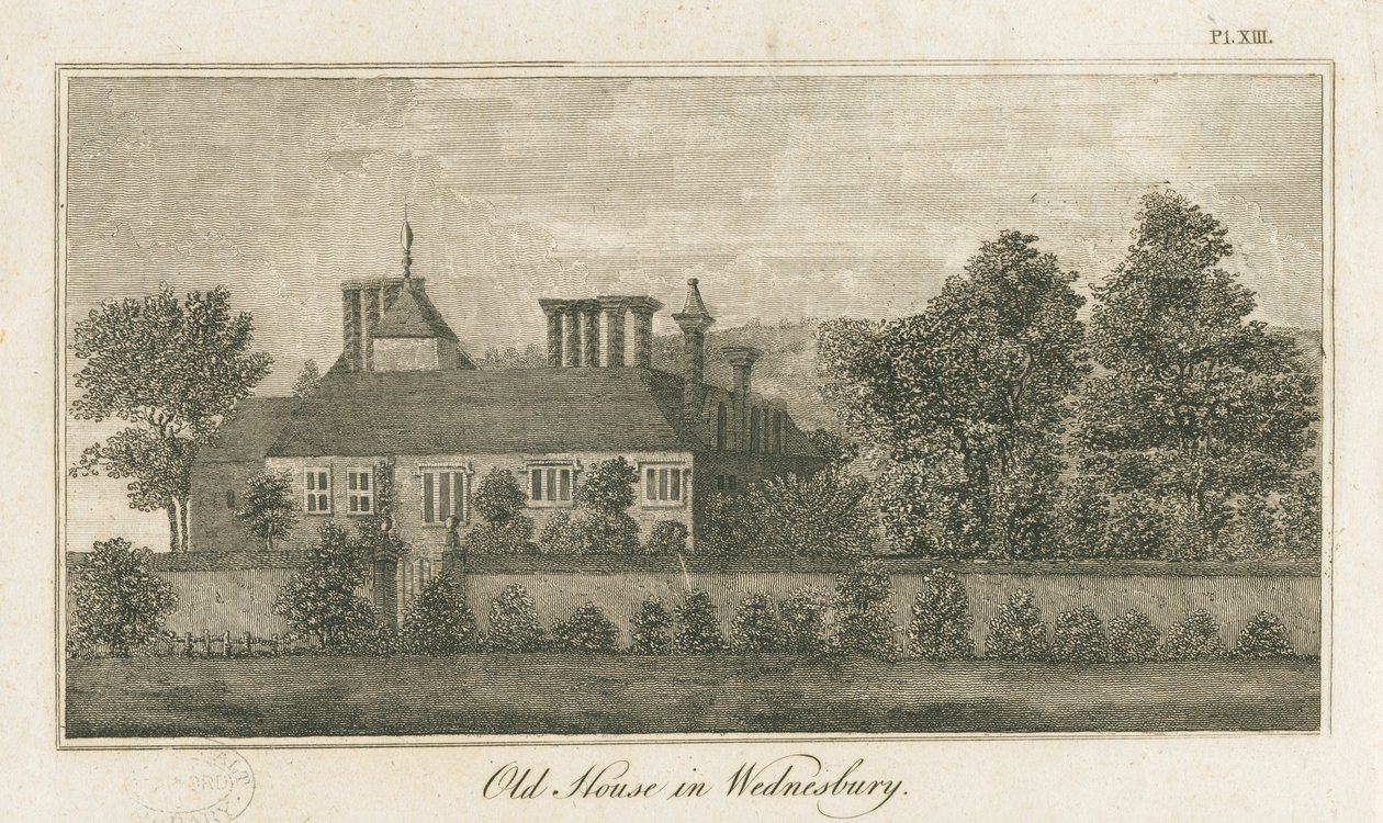 Wednesbury - Old House: metszet, nd [1762-1802] (nyomat) alkotó: Stebbing Shaw
