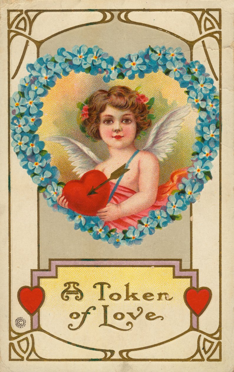 A szerelem jelképe alkotó: Stecher Litho Company