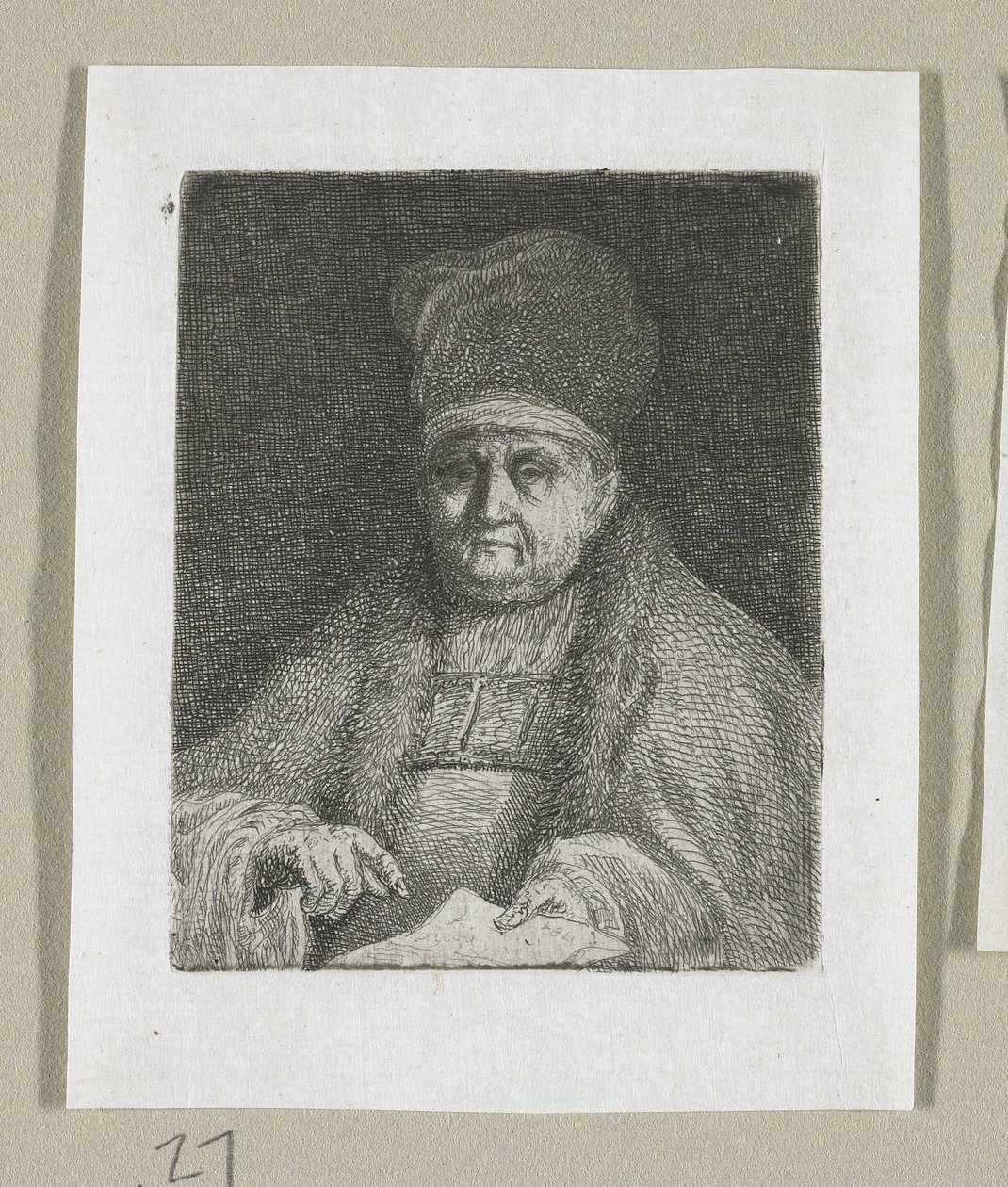 Egy egyházi méltóság félalakos portréja alkotó: Stefan Juliusz Norblin de la Gourdaine