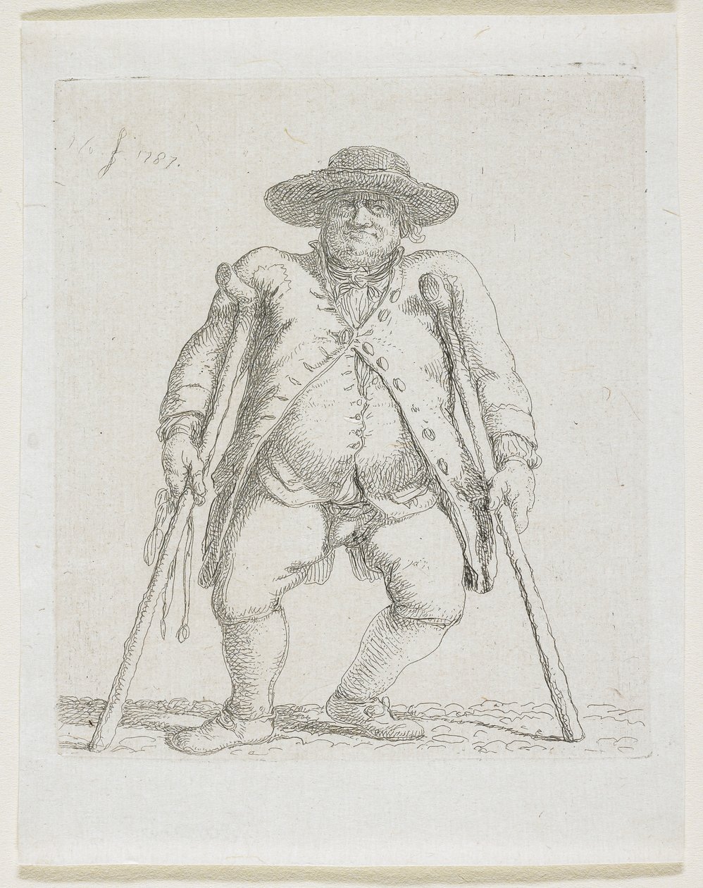 Mankók férfi; "Orlandini" alkotó: Stefan Juliusz Norblin de la Gourdaine