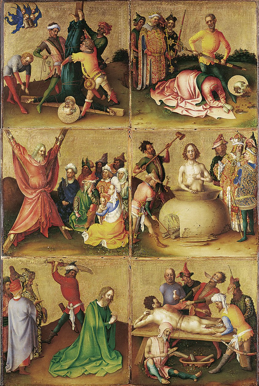 Stefan Lochner - Az apostolok mártíromsága - Google Art Project alkotó: Stefan Lochner