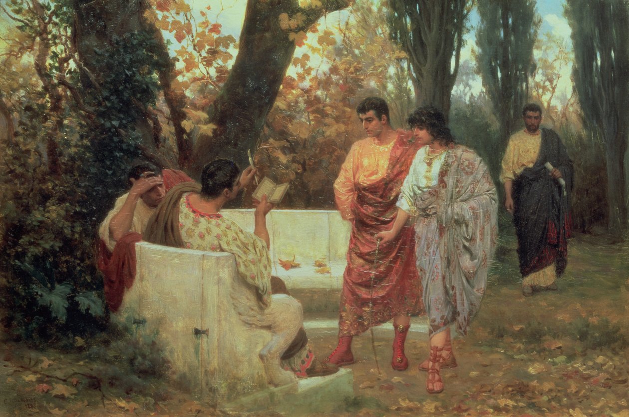 Catullus római költő versét olvassa alkotó: Stefan Vladislavovich Bakalowicz