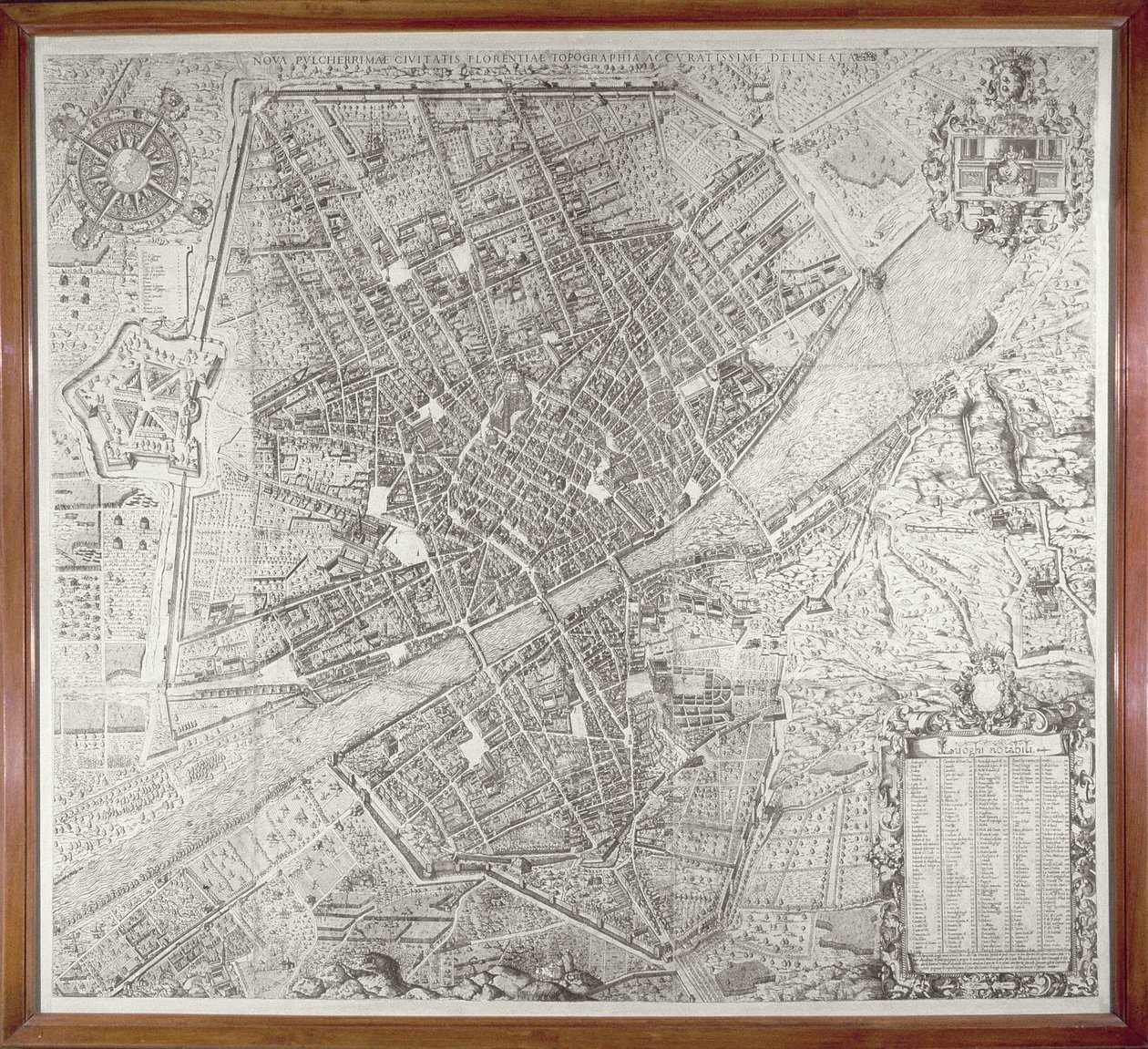 Firenze térképe, 1584 alkotó: Stefano Bonsignori