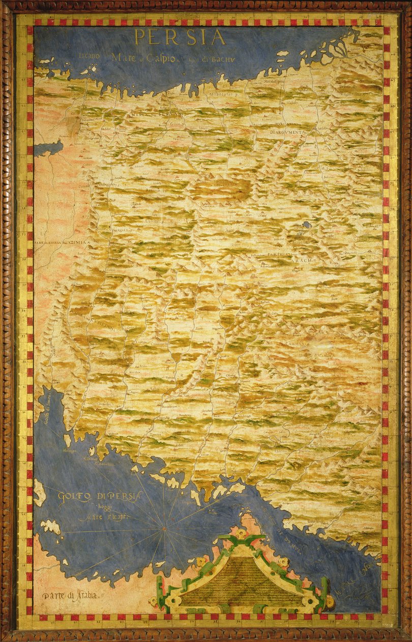 Perzsia térképe alkotó: Stefano Bonsignori