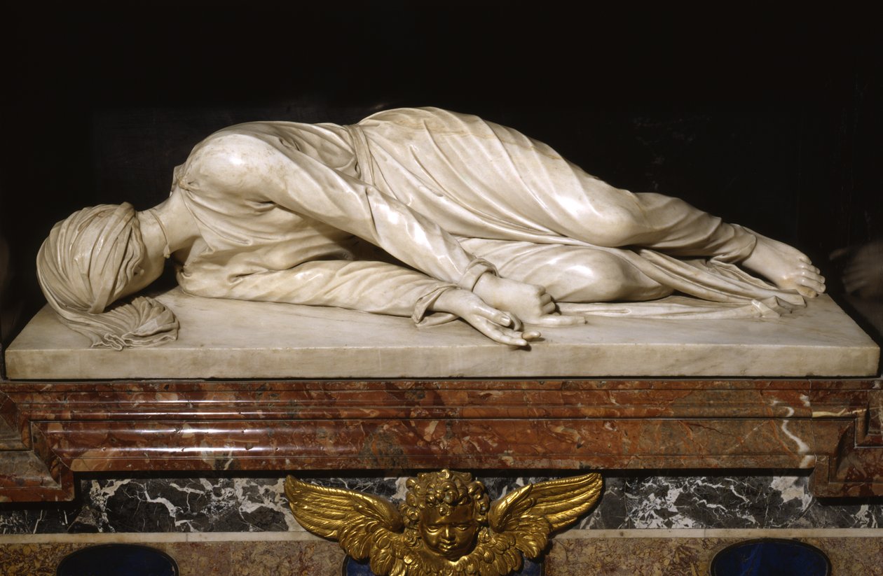 Szent Cecília mártíromsága, 1600 (márvány) alkotó: Stefano Maderno