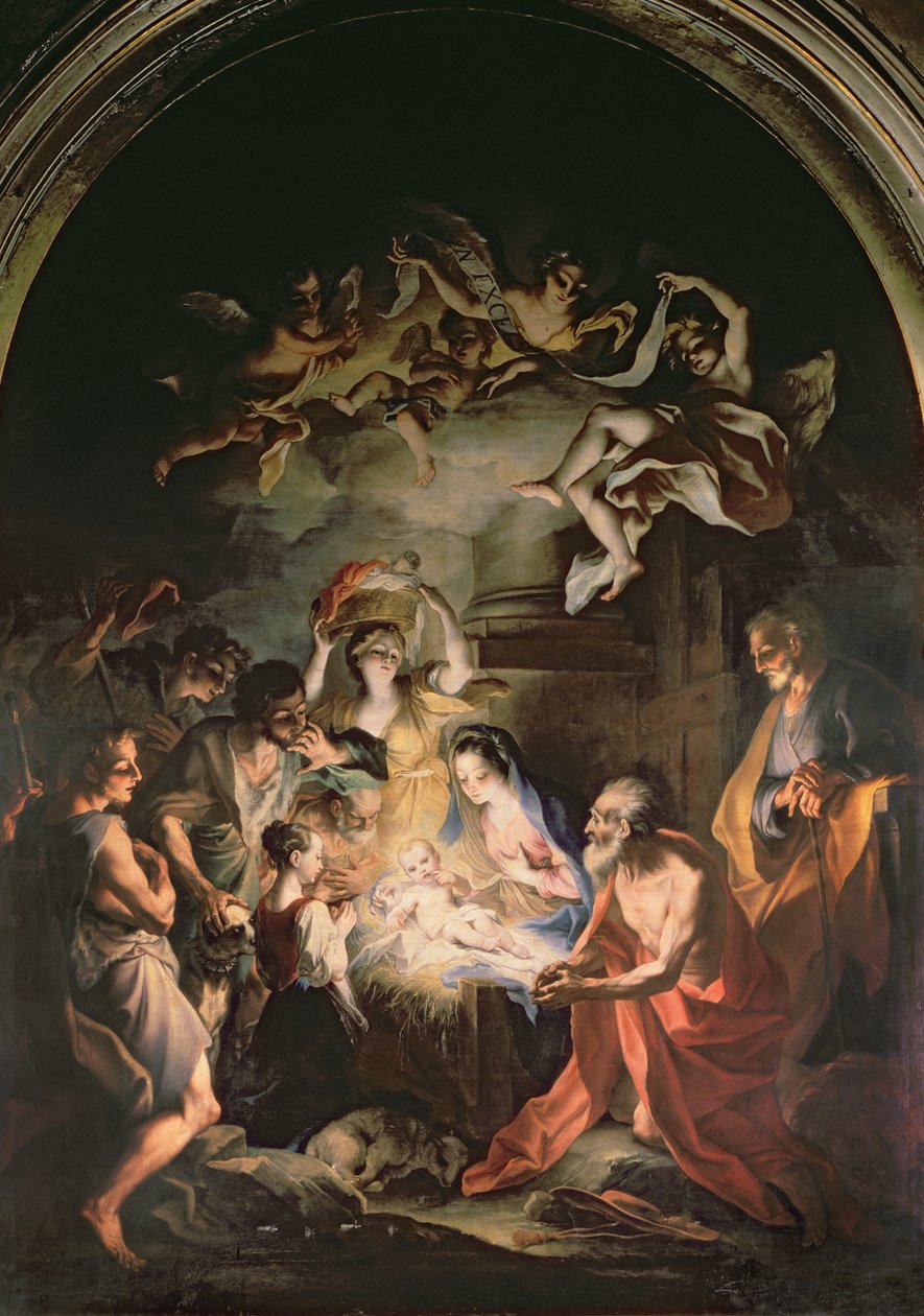 Születés Szent Jeromossal alkotó: Stefano Maria Legnani