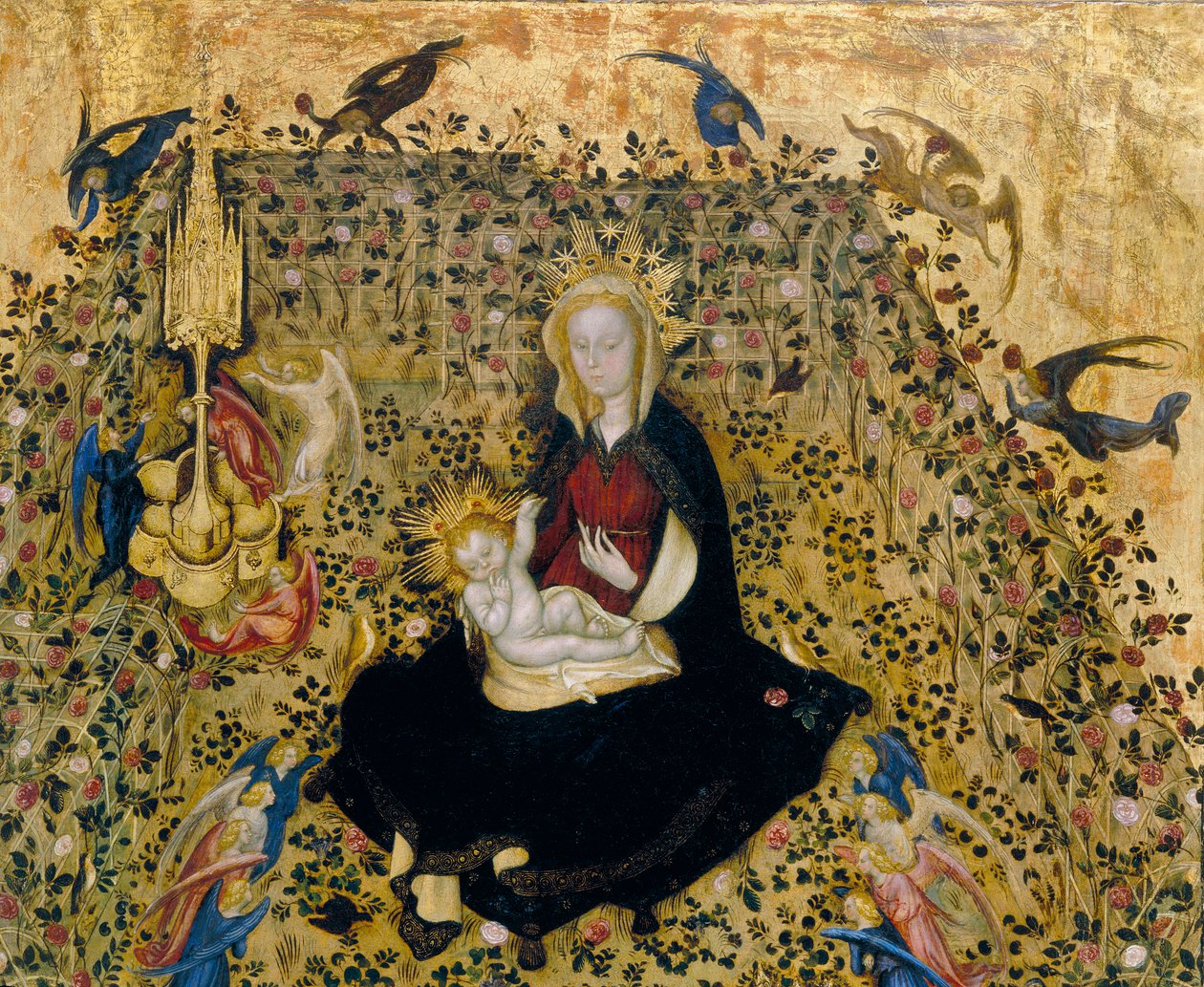 A Madonna del Roseto, részlet, 1394-1438 körül alkotó: Stefano di Giovanni da Verona