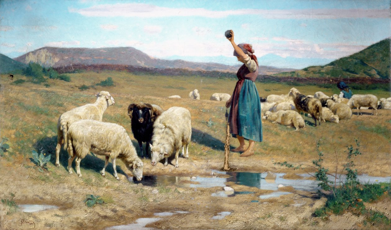 A Pásztorlány alkotó: Stefano Bruzzi
