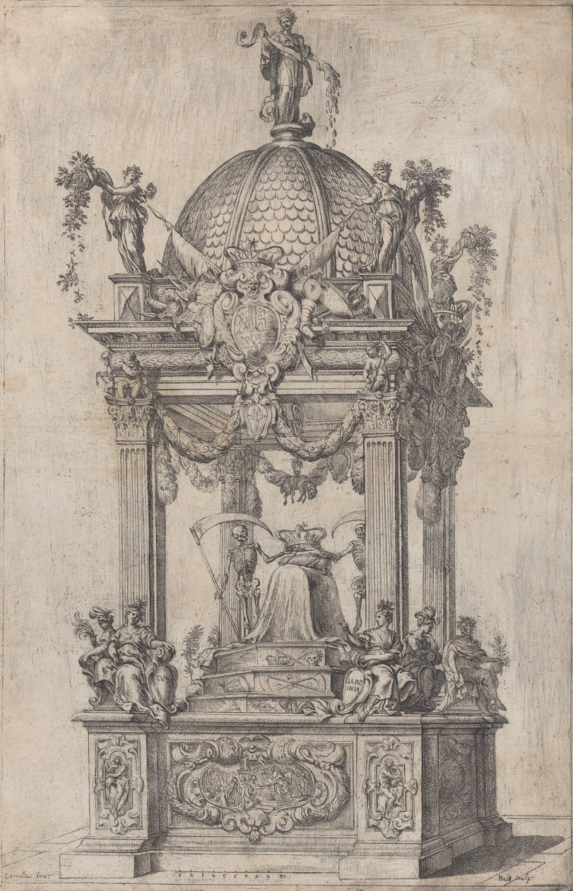 IV. Fülöp spanyol katafalkja, kb. 1665 alkotó: Stefano Camogli