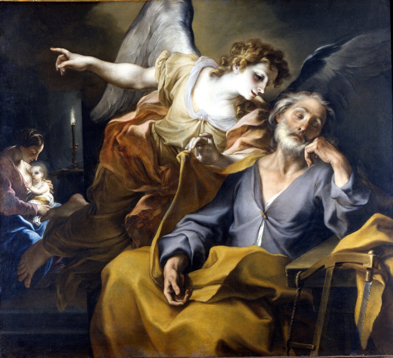 Stefano Maria dit Legnanino (1660-1715) József álma festménye, 1708 Museo Civico, Novara, Olaszország (pse1471) alkotó: Stefano Maria Legnani