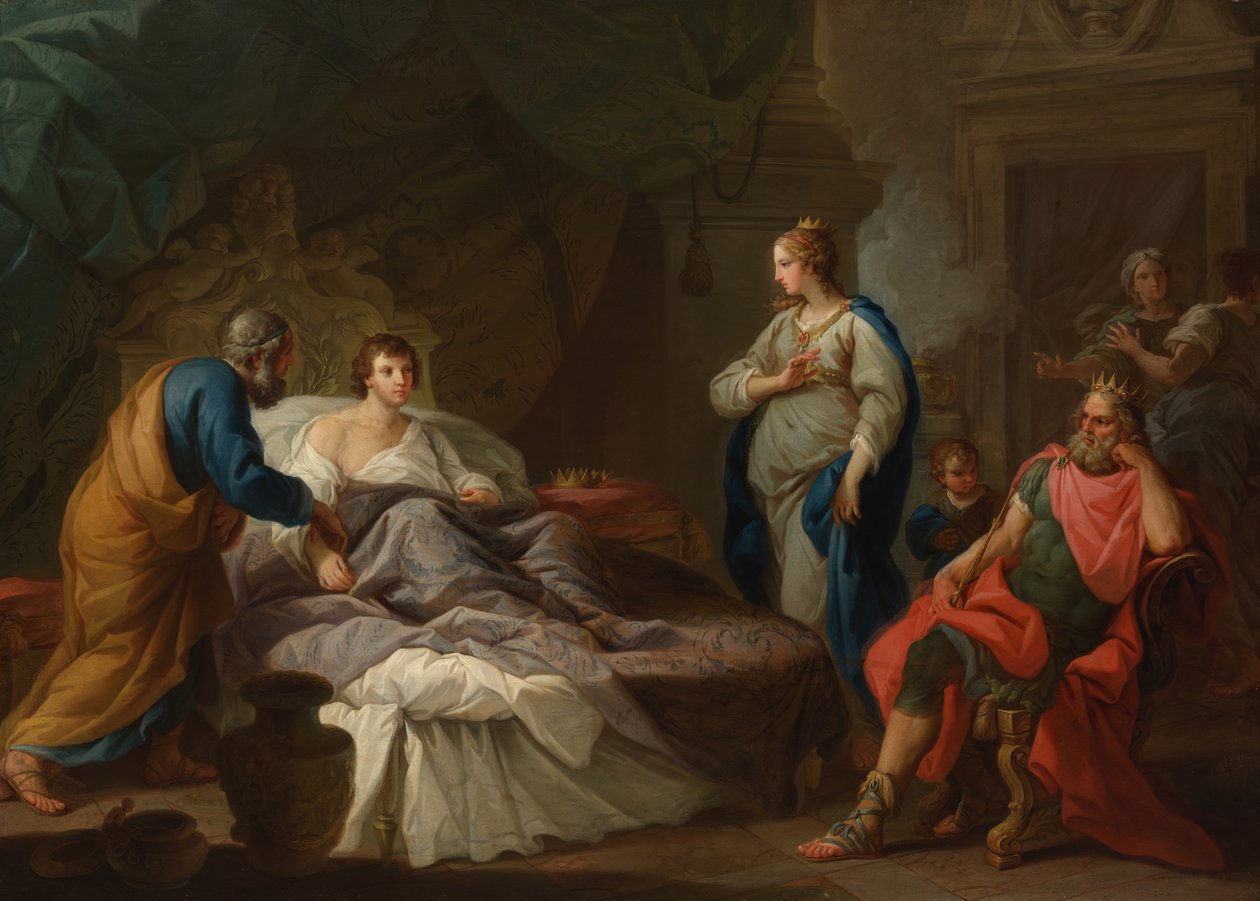 Antiochus Vágyik Stratonice után, c. 1740. alkotó: Stefano Pozzi