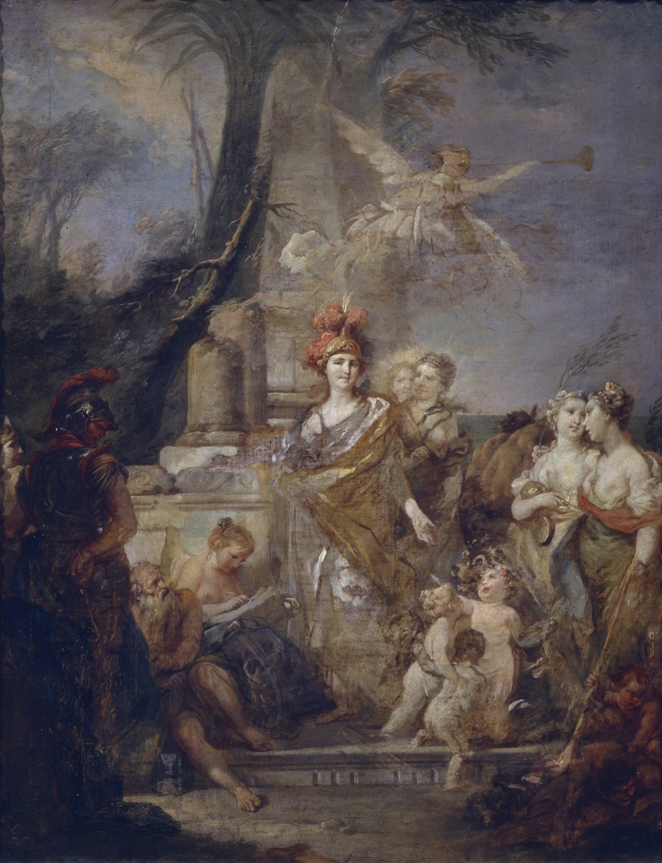 II. Katalin Minerva szerepében a Múzsák körében alkotó: Stefano Torelli