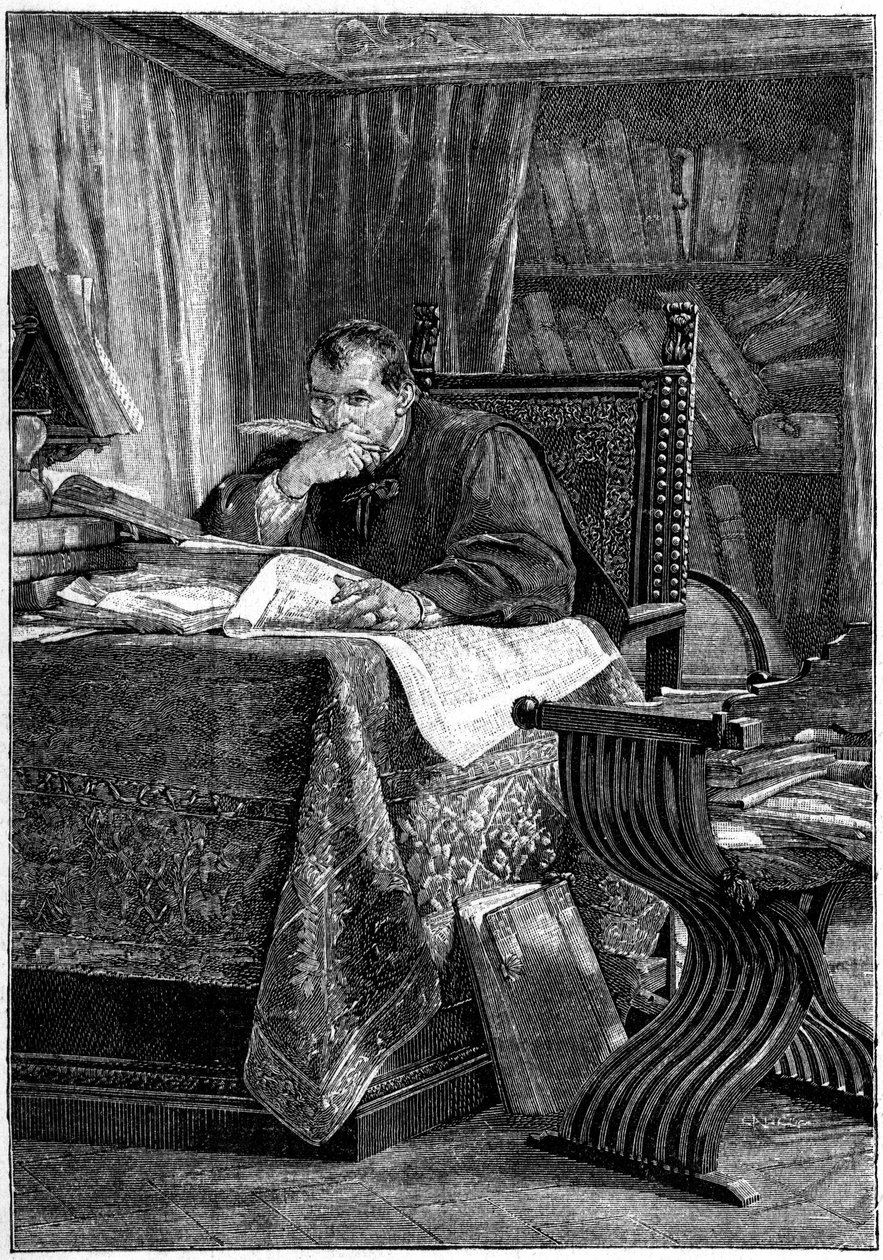Niccolo portréja, Bernardo dei Machiavelli (Nicolas Machiavel alkotó: Stefano Ussi