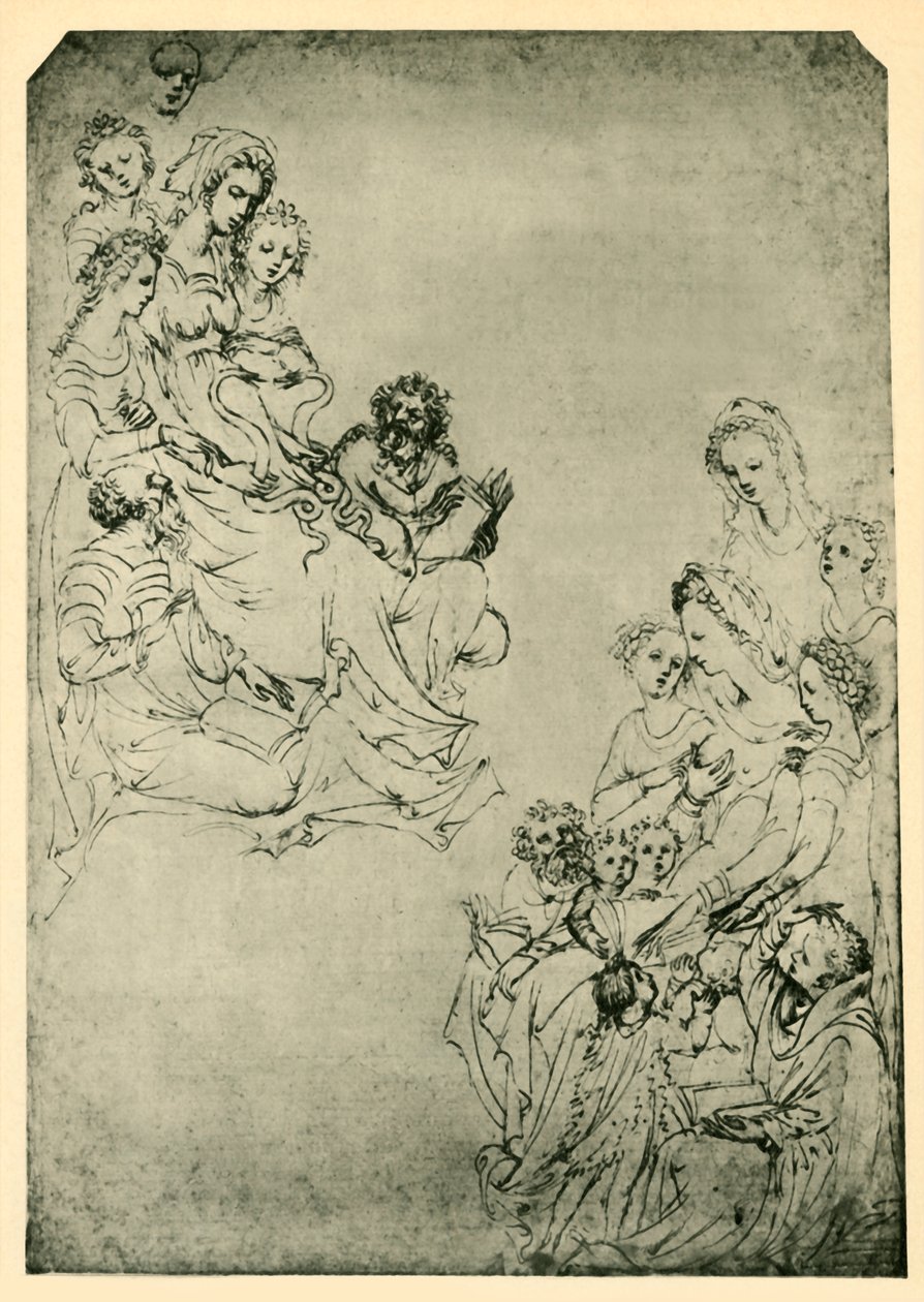 „A liberális művészetek allegóriája: logika és nyelvtan”, 15. század eleje, 1943. alkotó: Stefano da Verona