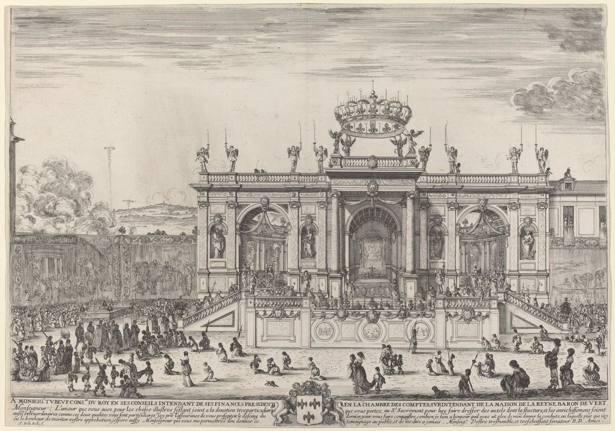 Oltár Corpus Christi napjára, valószínűleg 1648-ban. alkotó: Stefano della Bella