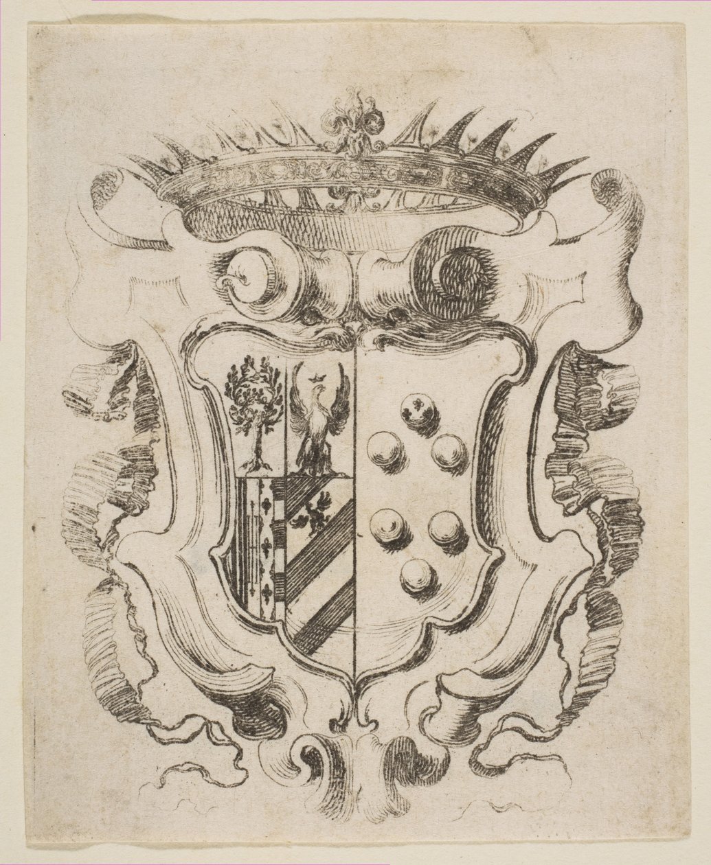A Medici fegyverei Della Rovere-val, 1637. alkotó: Stefano della Bella