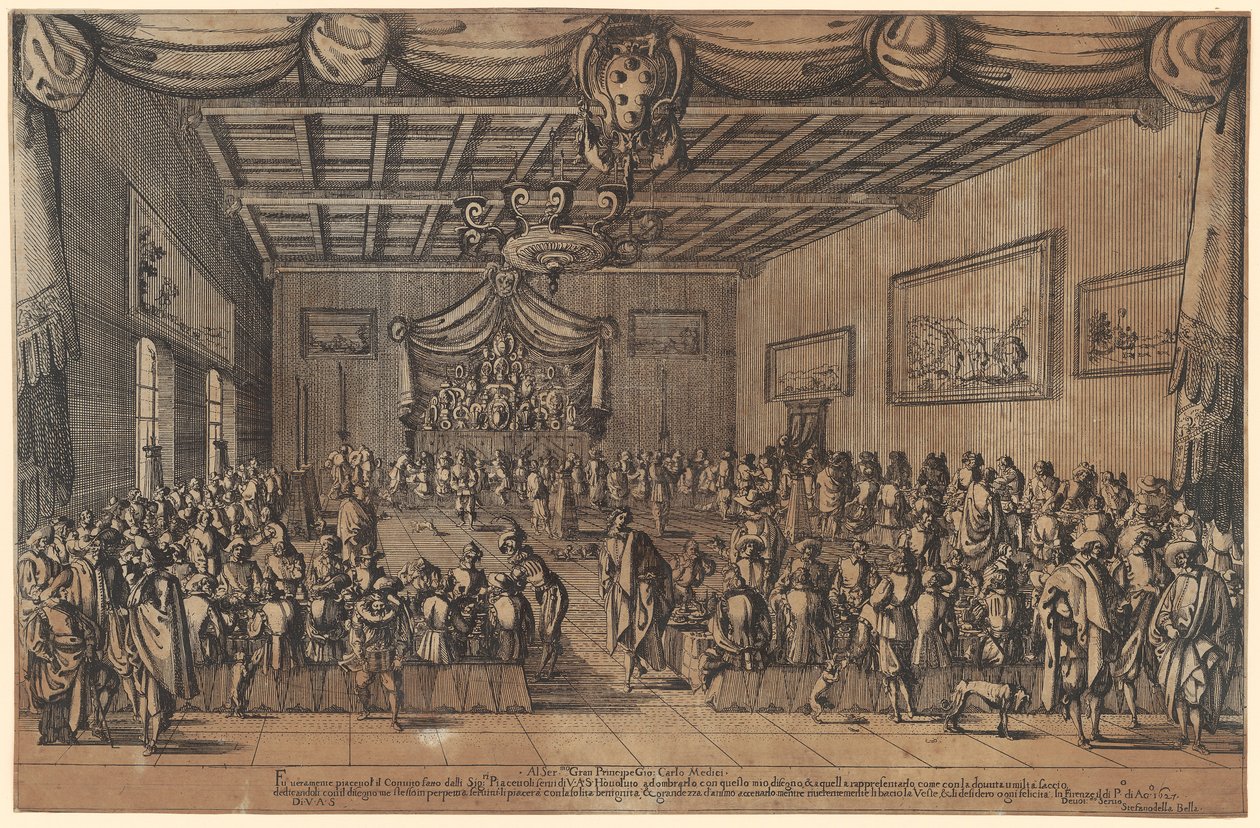 A Kellemesek bankettje alkotó: Stefano della Bella