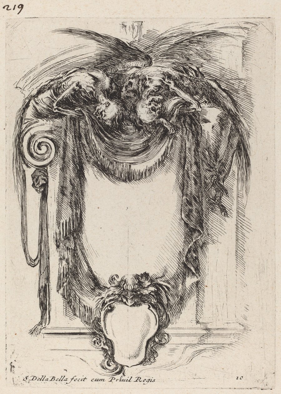 A holttestekről felfüggesztett karton, 1647. alkotó: Stefano della Bella