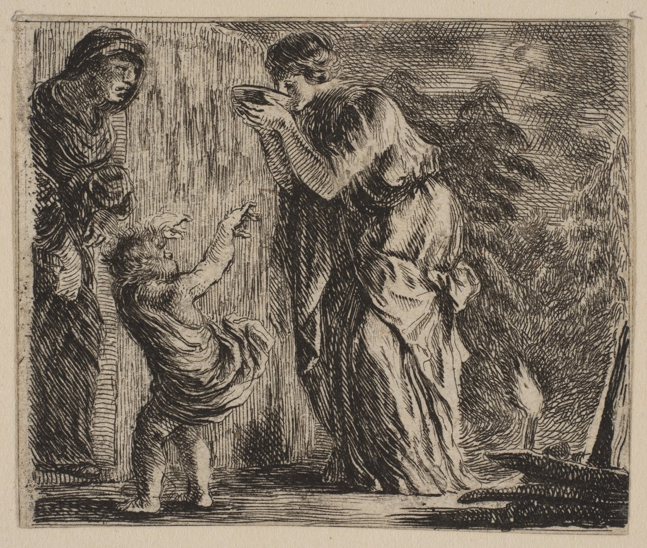 Ceres, a „Game of Mythology” Jeu de la Mythologie-ból, 1644. alkotó: Stefano della Bella