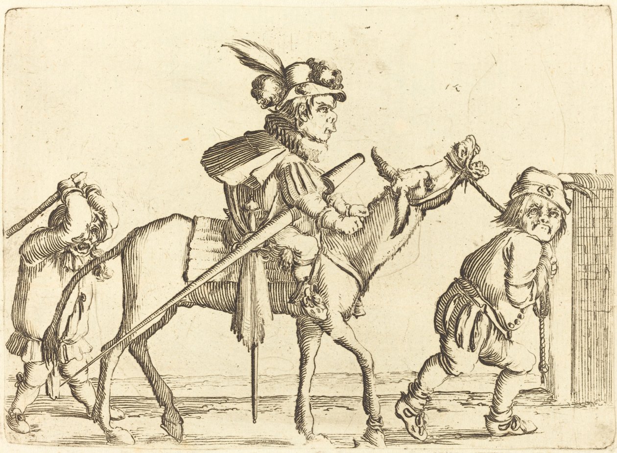 Törpe szamárlovaglás alkotó: Stefano della Bella