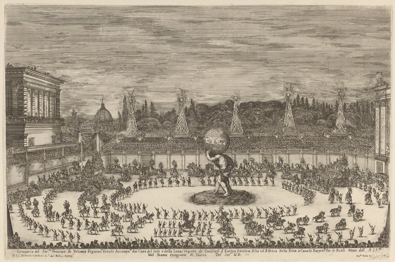 Toszkána hercegének bejárata, 1661. alkotó: Stefano della Bella