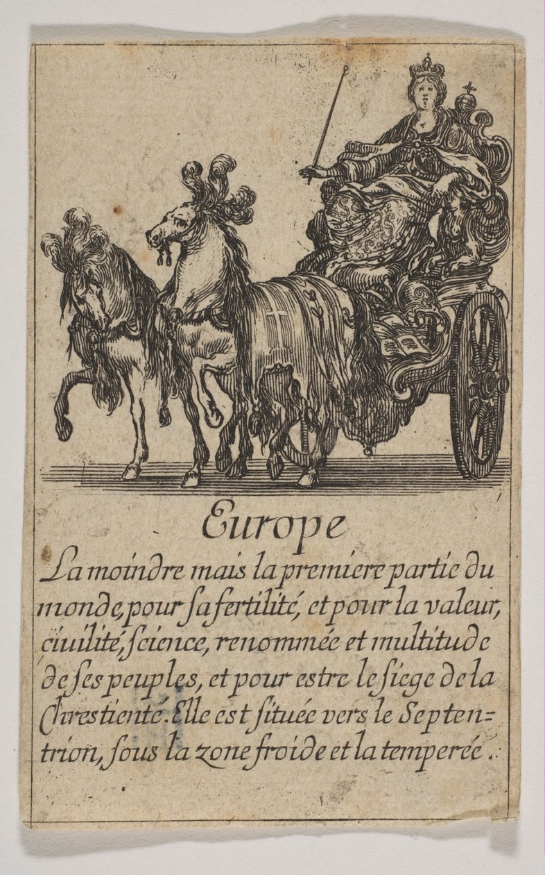Európa, 1644. alkotó: Stefano della Bella
