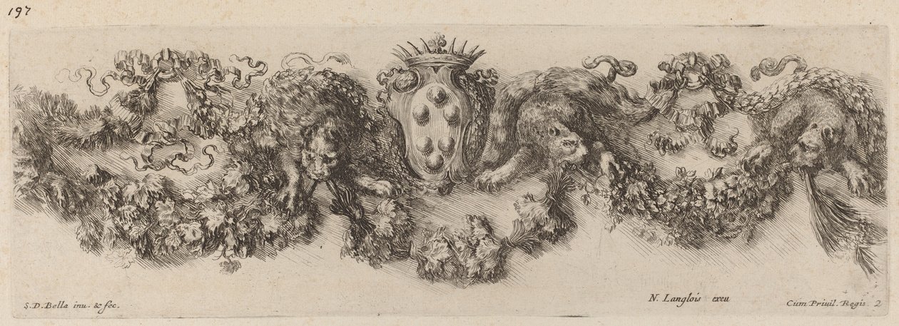 Medici-címeres festmény alkotó: Stefano della Bella