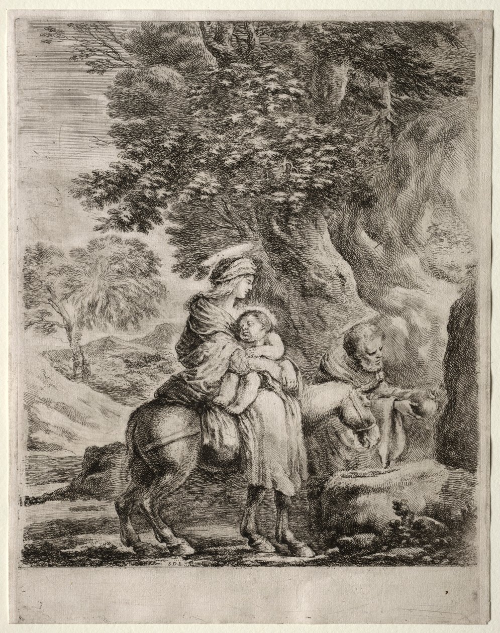 Repülés Egyiptomba. alkotó: Stefano della Bella