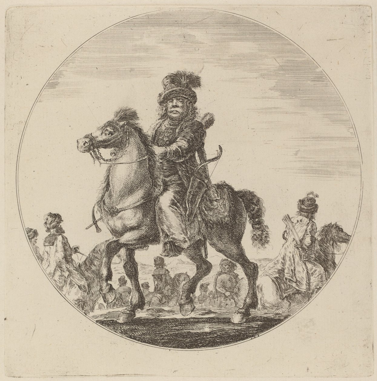 magyar lovas. alkotó: Stefano della Bella