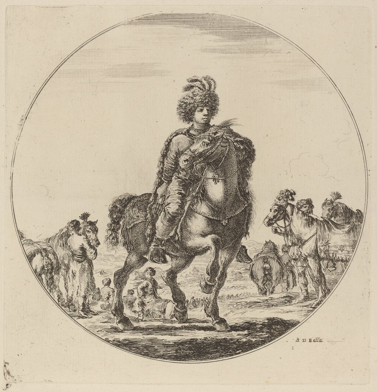 magyar lovas alkotó: Stefano della Bella