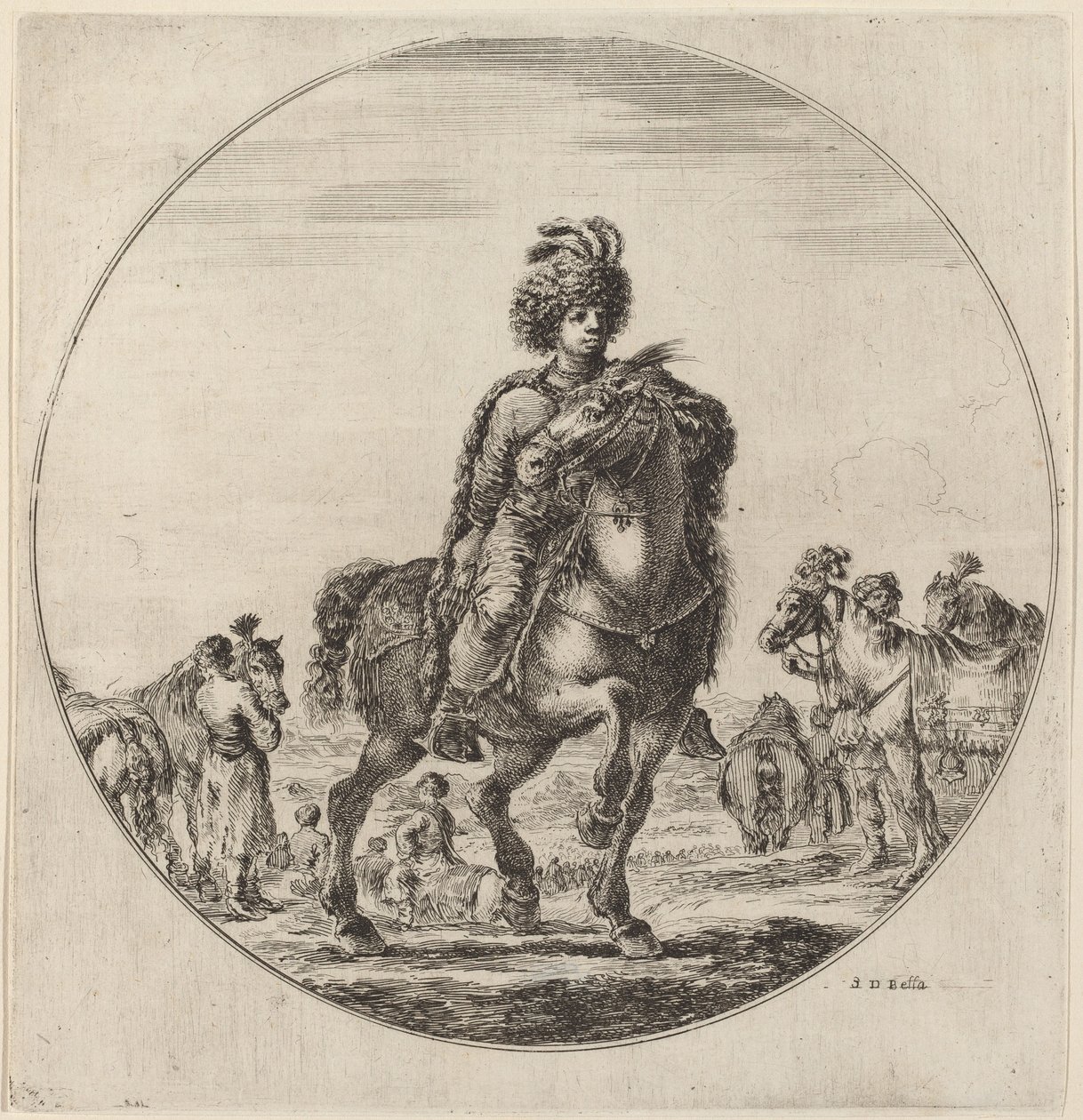 magyar lovas alkotó: Stefano della Bella