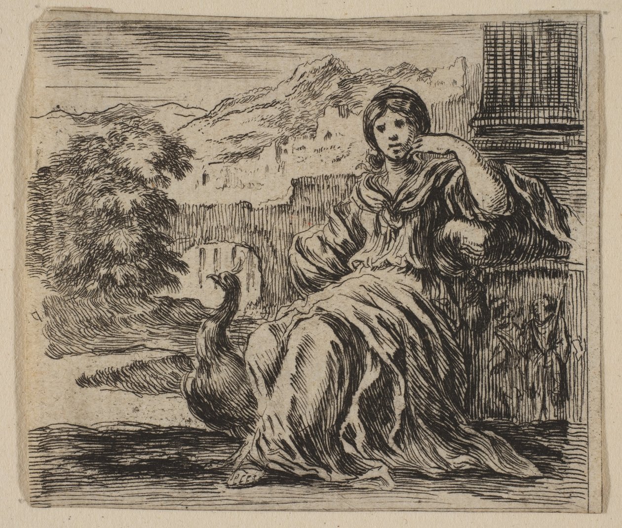 Juno, a Game of Mythology-ból Game of Mythology, 1644. alkotó: Stefano della Bella