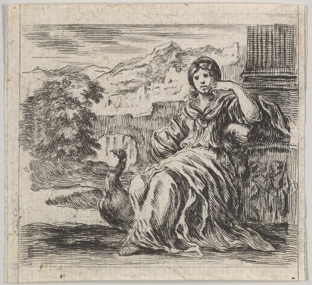 Juno, a Game of Mythology-ból Game of Mythology, 1644. alkotó: Stefano della Bella