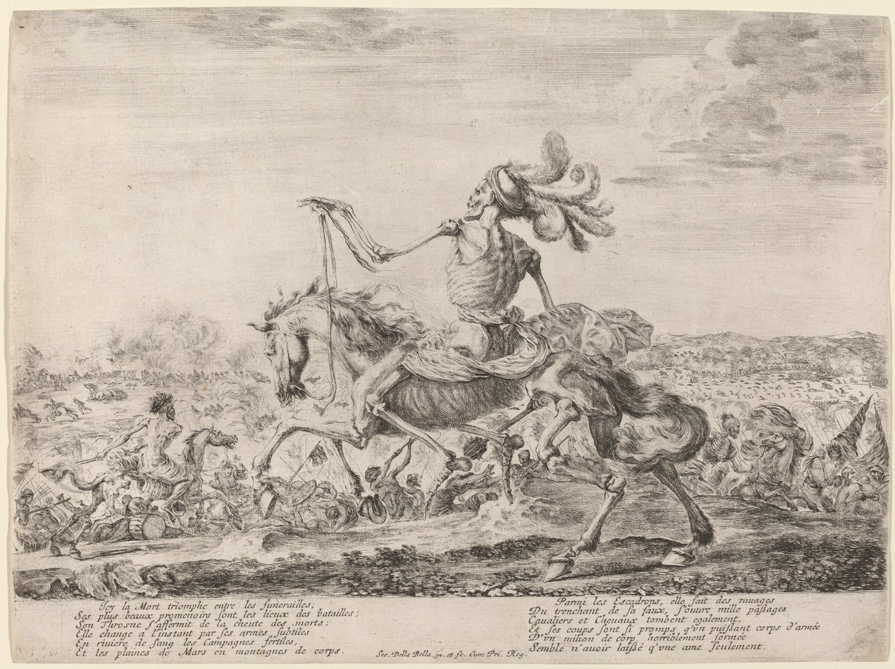 Halál csatatéren, 1648. alkotó: Stefano della Bella