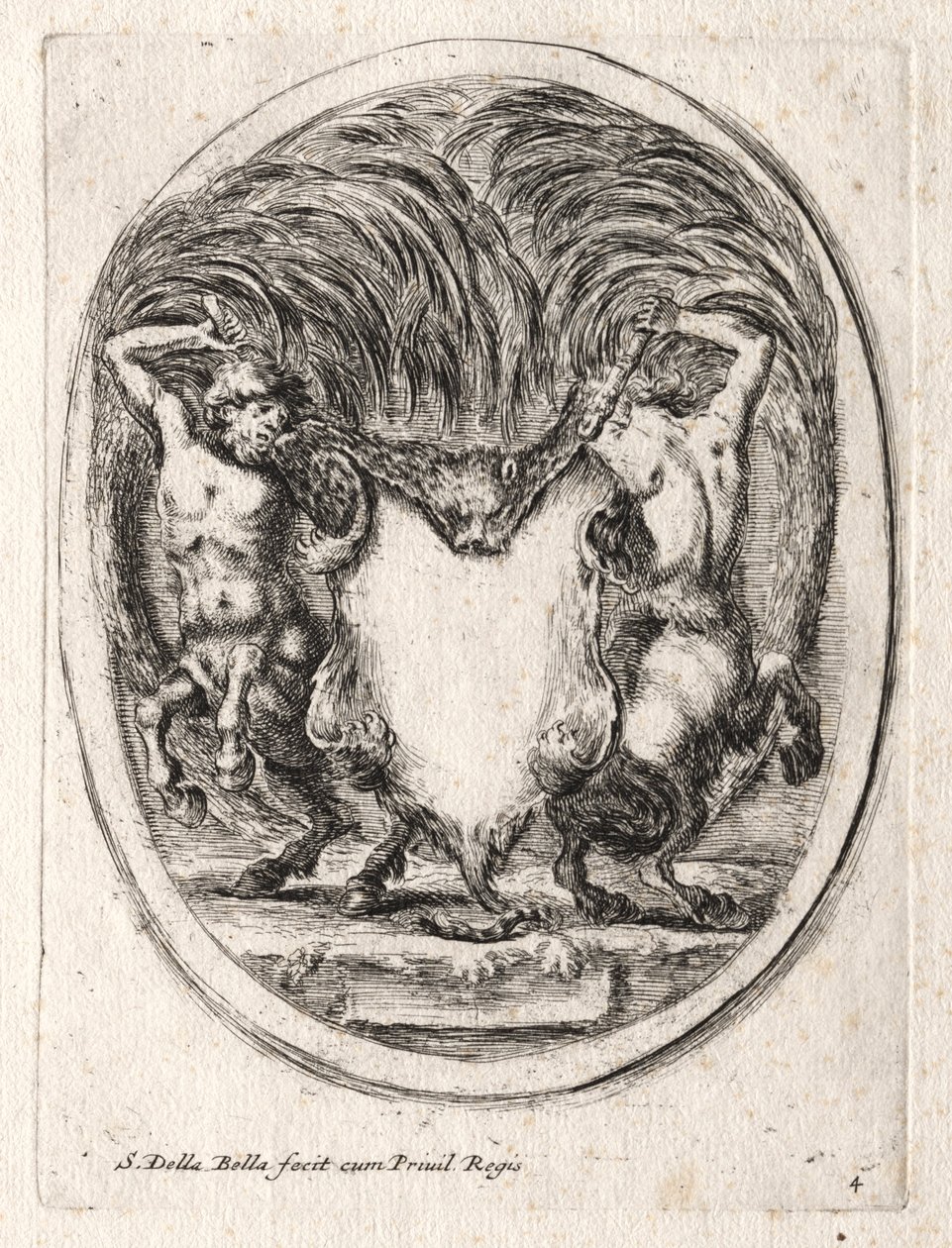 Cartouche új modellje, 1647. alkotó: Stefano della Bella
