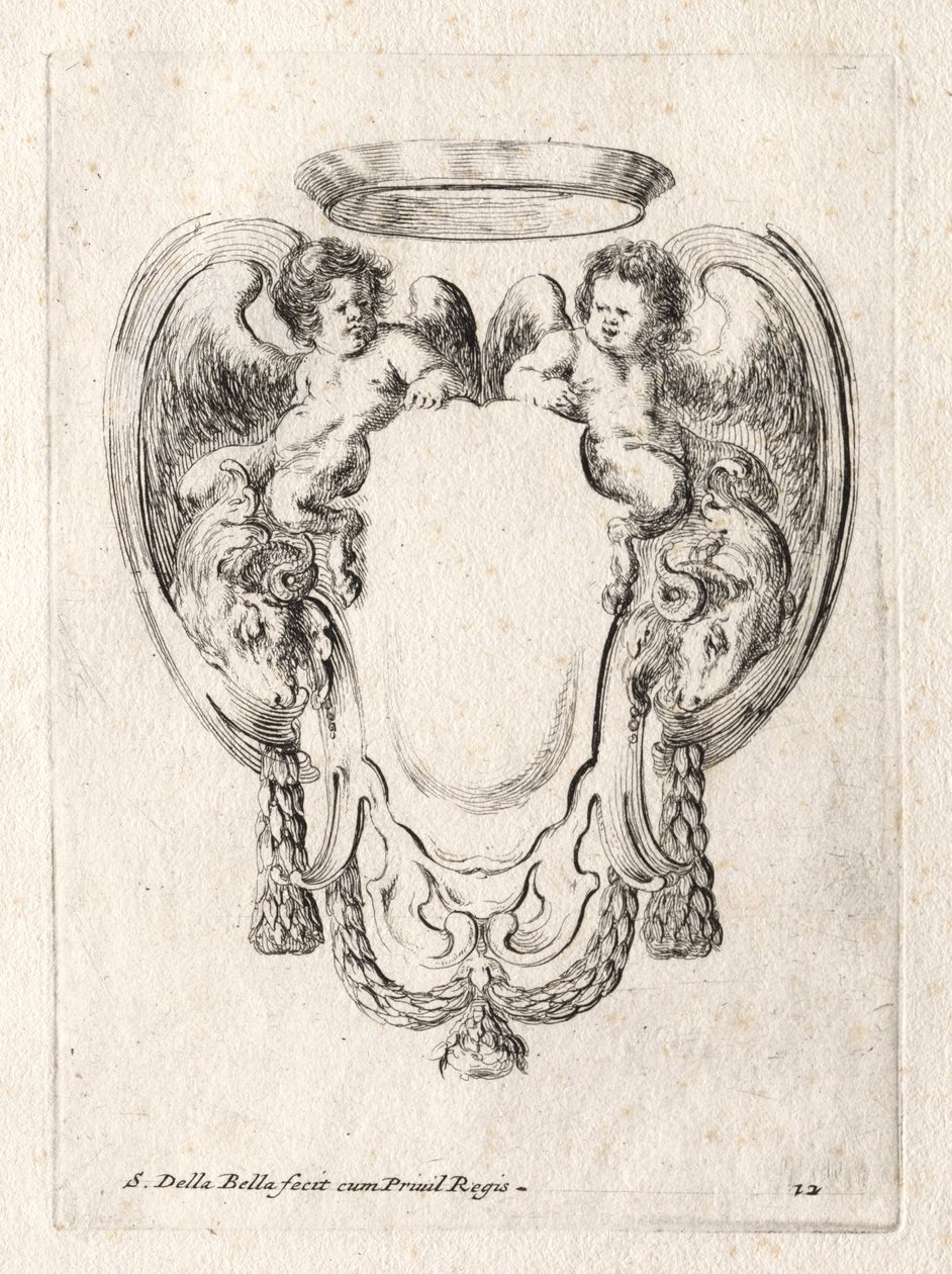 Cartouche új modellje, 1647. alkotó: Stefano della Bella