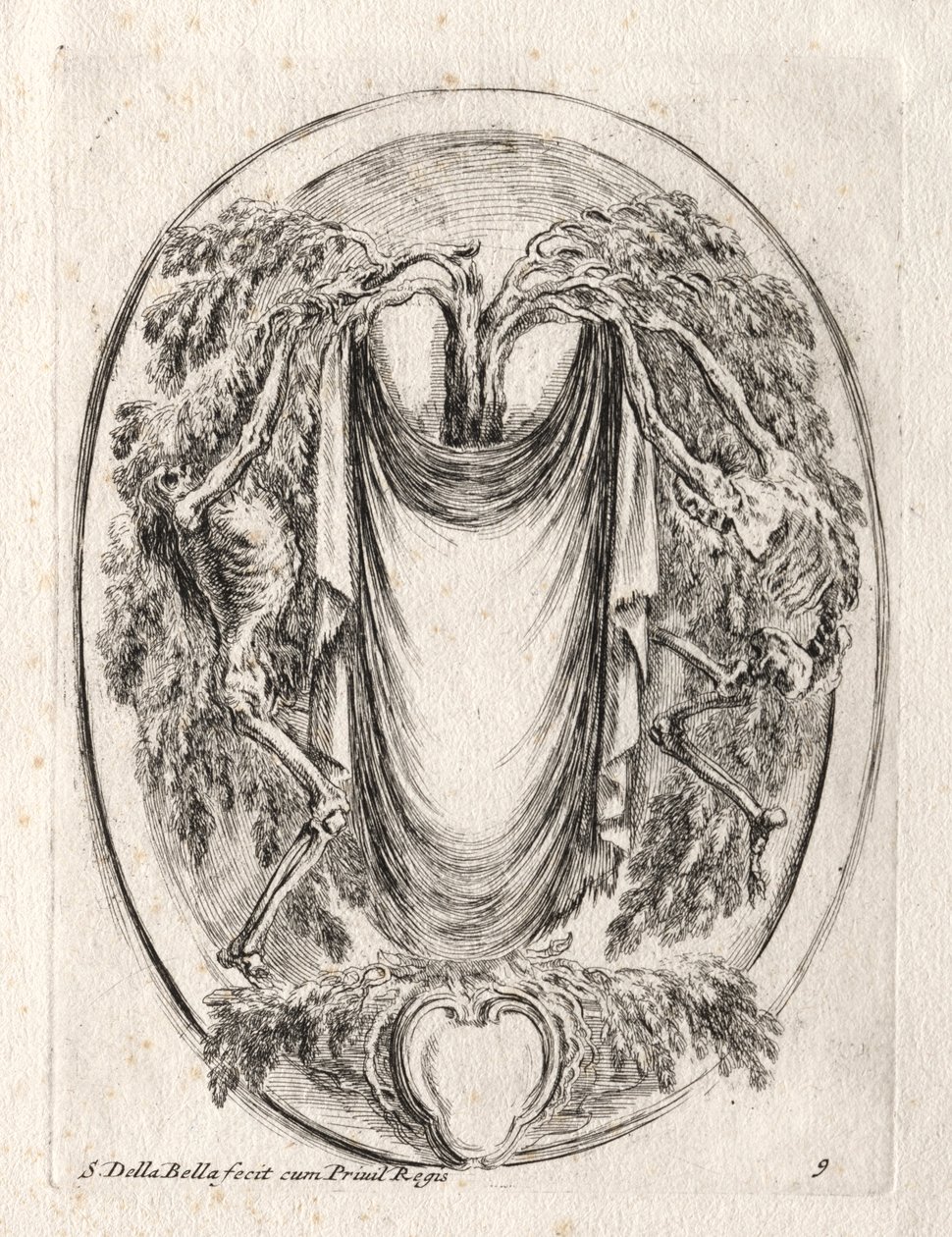 Cartouche új modellje, 1647. alkotó: Stefano della Bella