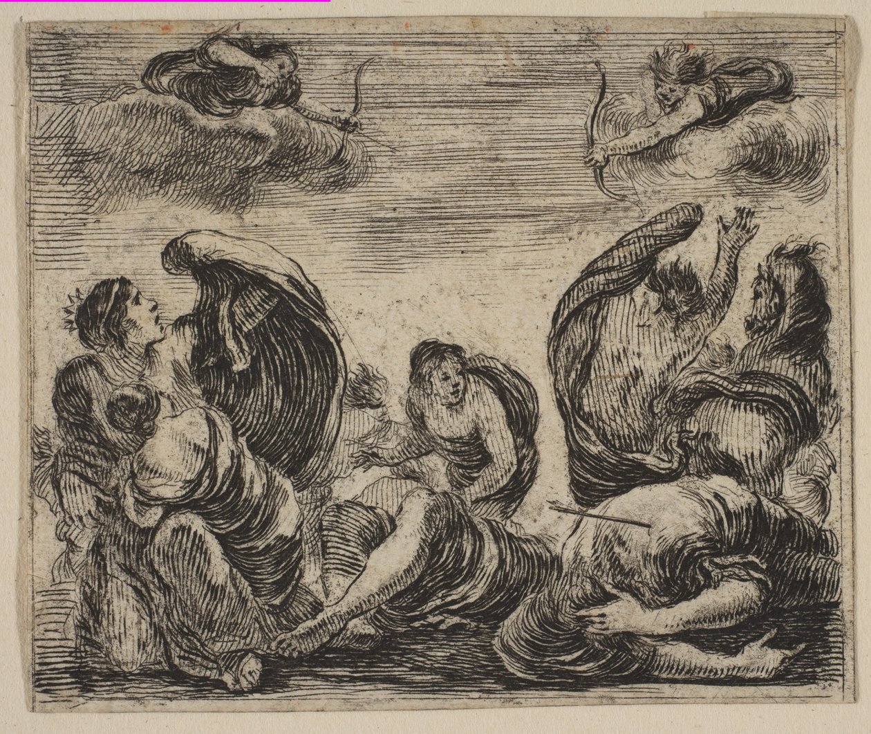 Niobe, a Game of Mythology-ból Game of Mythology, 1644. alkotó: Stefano della Bella