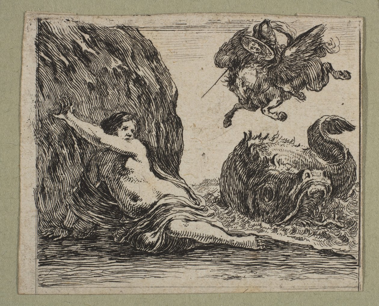 Perszeusz és Androméda, 1644. alkotó: Stefano della Bella