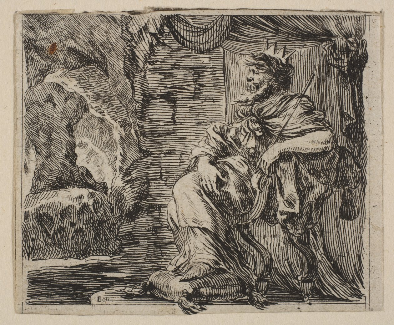 Plútó, a Game of Mythologyból, a Game of Mythology, 1644-ből. alkotó: Stefano della Bella