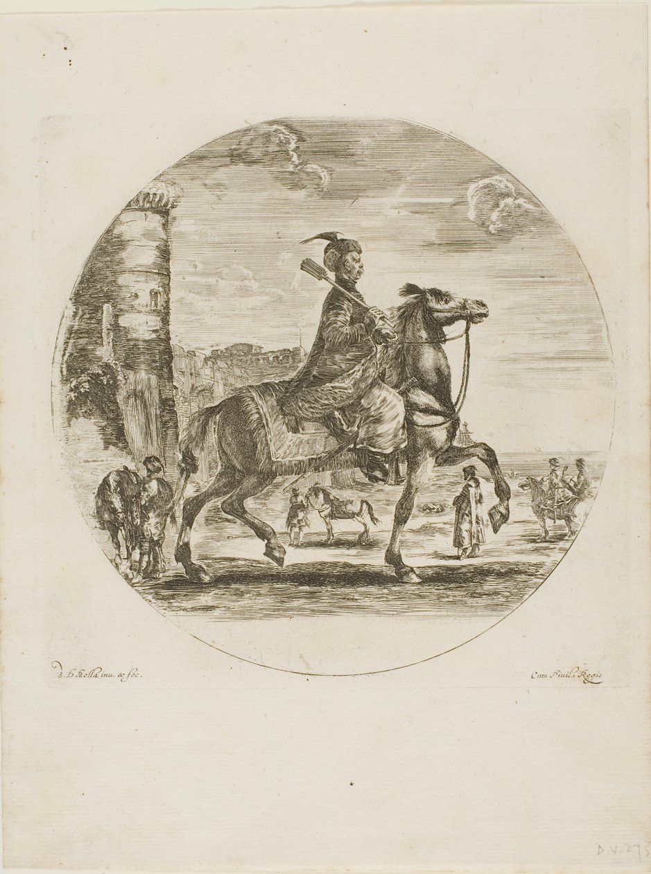 Lengyel lovas alkotó: Stefano della Bella