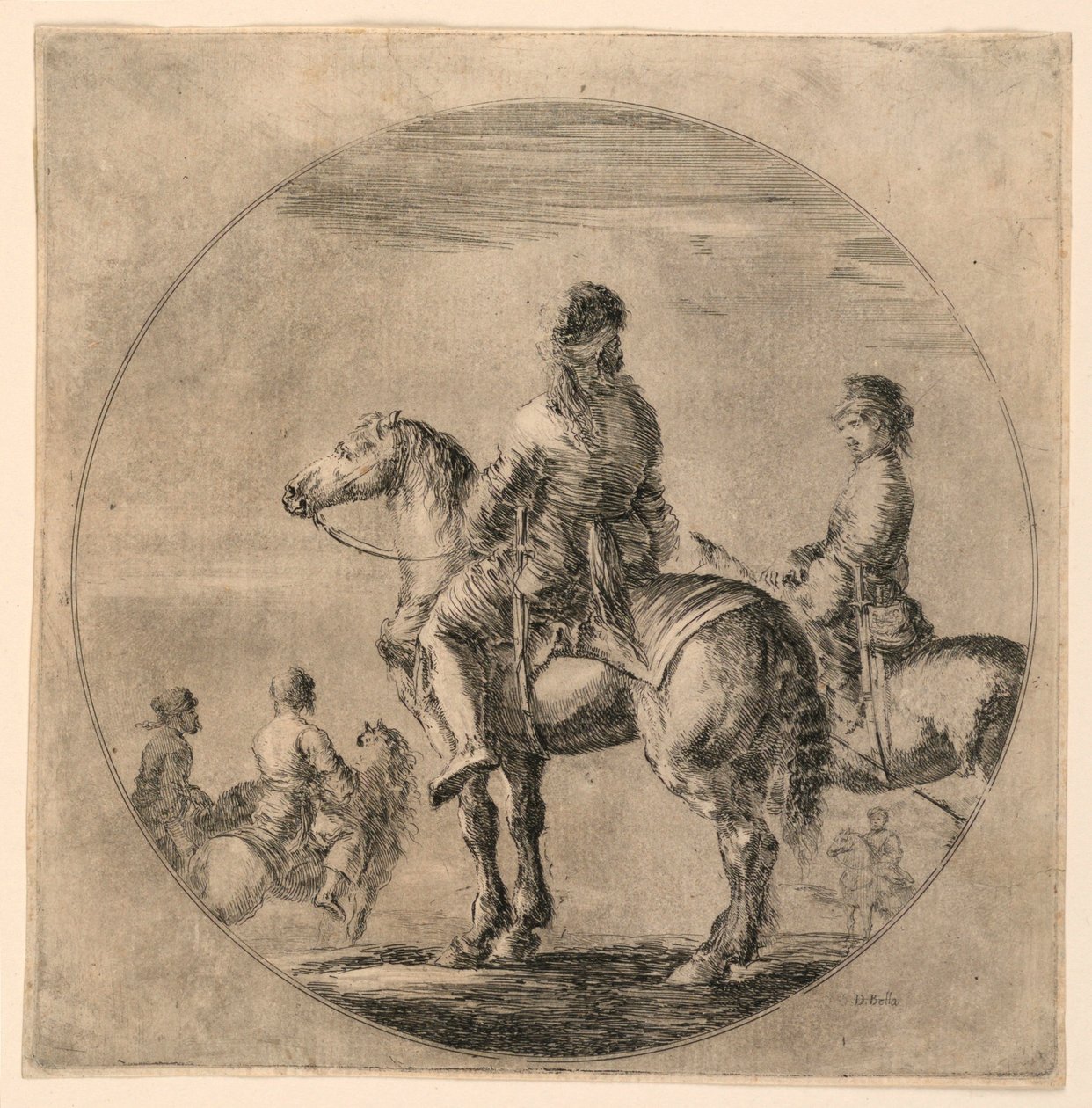 Lengyel lovasok alkotó: Stefano della Bella