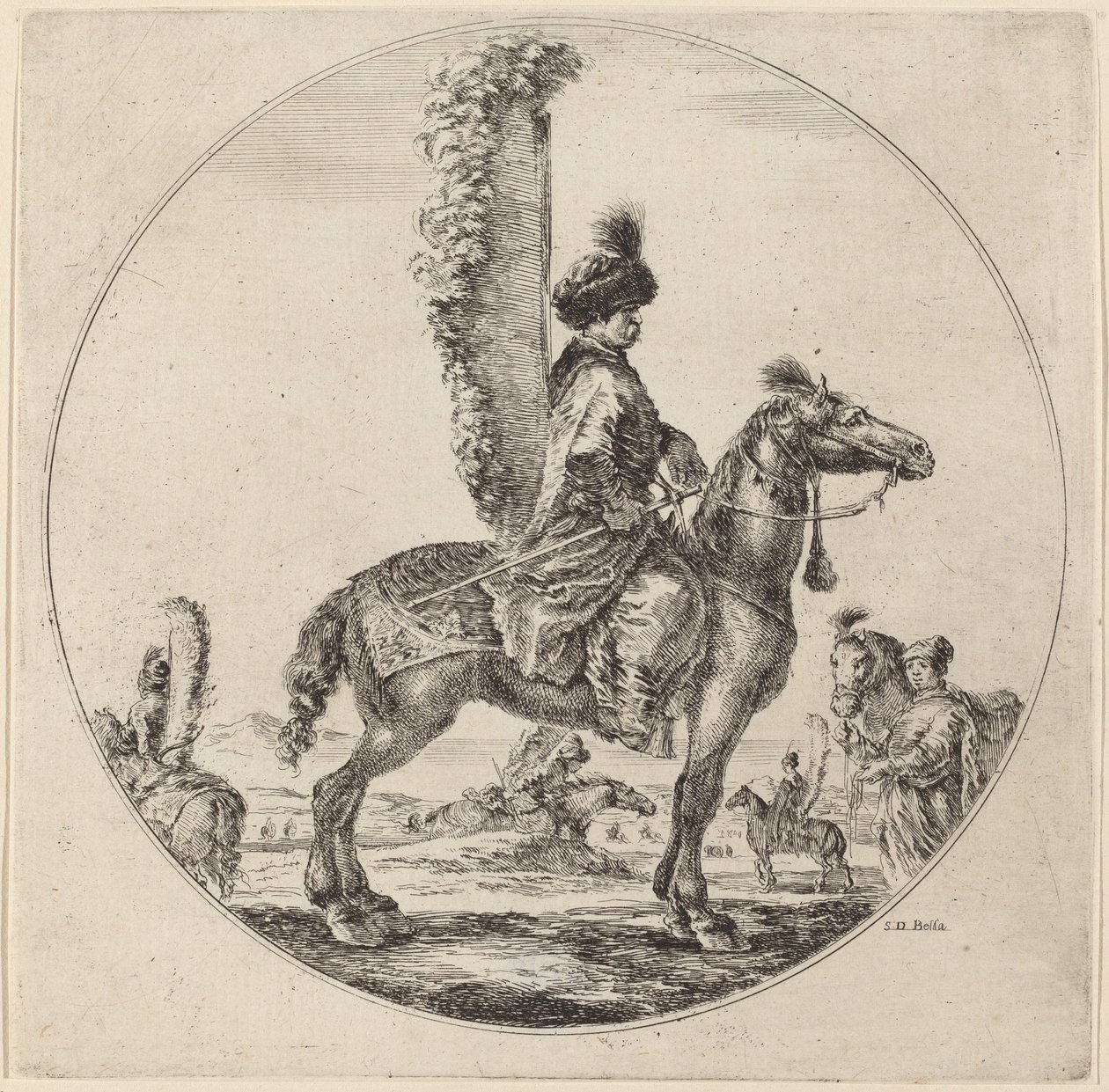 Lengyel házak. alkotó: Stefano della Bella