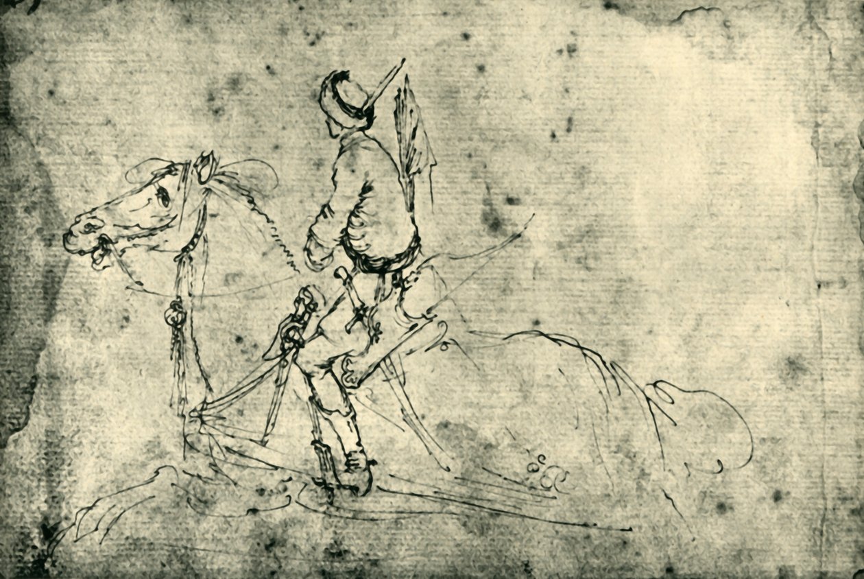 Lengyel lovas, 1633-1634, 1943. alkotó: Stefano della Bella